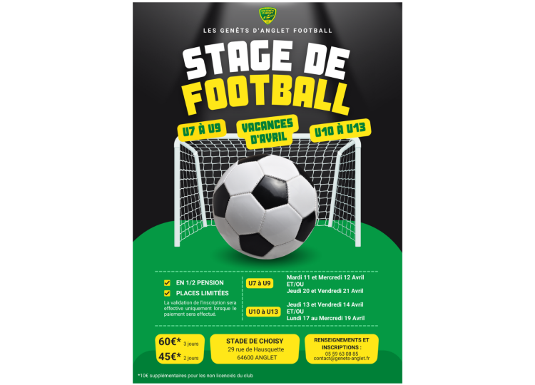 STAGE DE FOOTBALL - AVRIL 2023