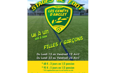 STAGE DE FOOTBALL - AVRIL