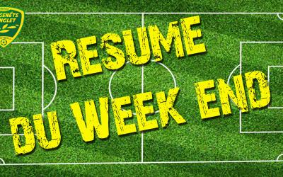 RÉSUME DU WEEK END 30 NOVEMBRE ET 01 DÉCEMBRE